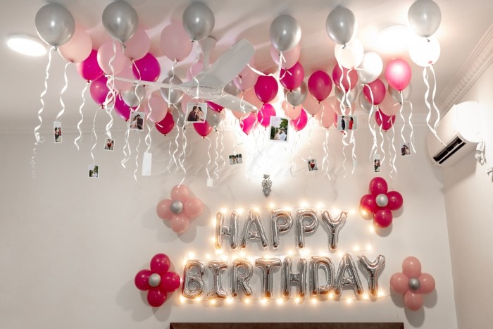 party artists Pink Birthday Balloon Surprise